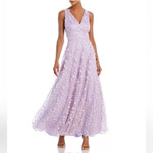 Eliza J 3D Flower Lavender Gown